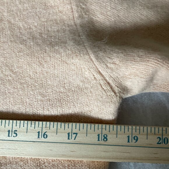 Corey Lynn Calter Womens Peach Embellished Short Sleeve Pullover Sweater Size L - Picture 9 of 11